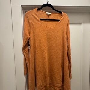 Umgee Burnt Orange Long Sleeve Top